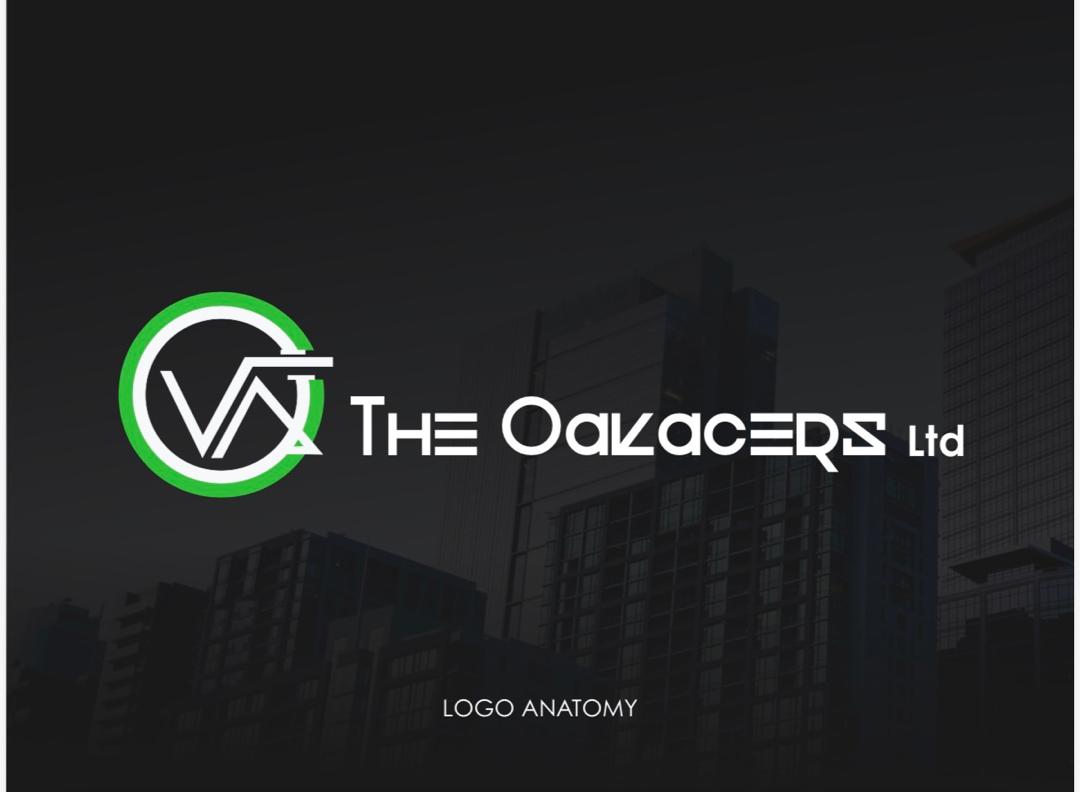 The Oakacers Ltd refreshed brand identity with its green circle monogram